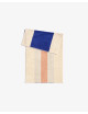 Badhanddoek 70x140cm | royal blue/peach