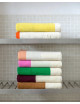 Badhanddoek 70x140cm | yellow/bordeaux