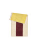 Badhanddoek 70x140cm | yellow/bordeaux