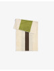 Badhanddoek 50x100cm | brown/lime