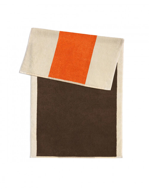 Strandlaken 90x180cm | orange/brown