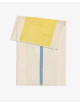 Strandlaken 90x180cm | sky blue/yellow