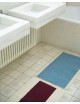 Badmat 50x80cm | sky blue/brown