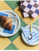 Servetten Lunch | grey/blue pillar