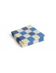 Servetten Lunch | off-white/blue
