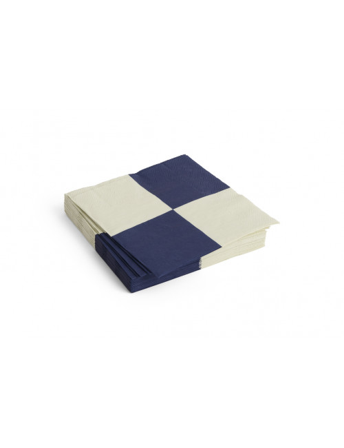 Servetten Lunch | off-white/dark blue