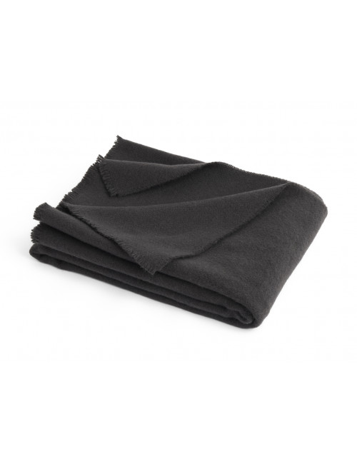 Plaid Mono Throw 100% Wol | charcoal