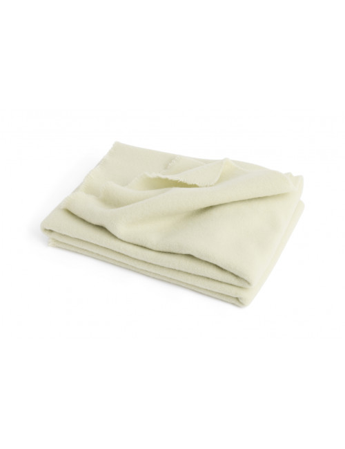 Plaid Mono Throw 100% Wol | cream