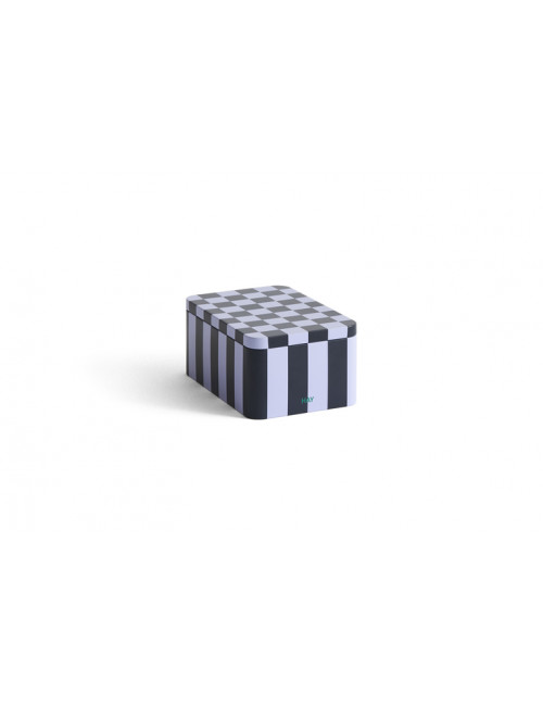 Tin Container | small/dark blue/lavender
