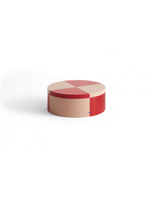 Tin Container | rond/red/soft pink