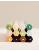 Hexagon Candle (set van 4) | dark
