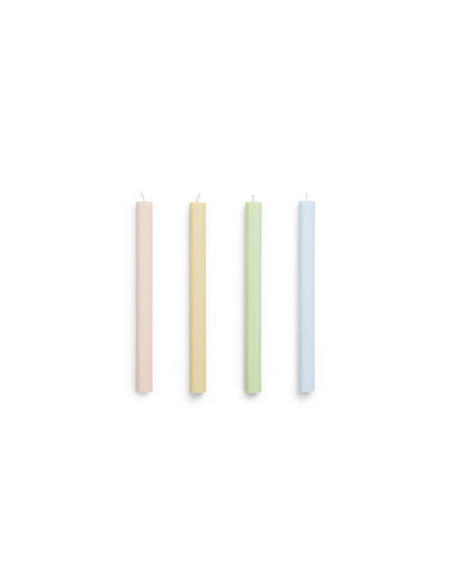 Hexagon Candle (set van 4) | fresh