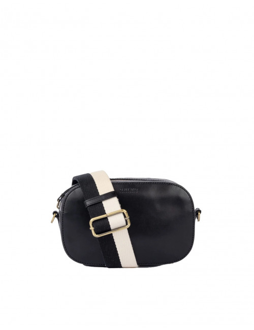 Handtas Maya | black classic leder