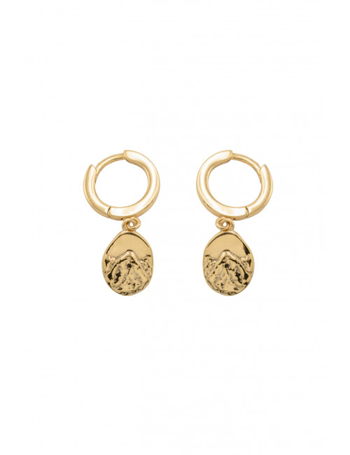 Oorbellen Peak Hoops | goud