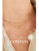 Halsketting Compass | goud