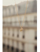 Halsketting Croissant Parijs | goud