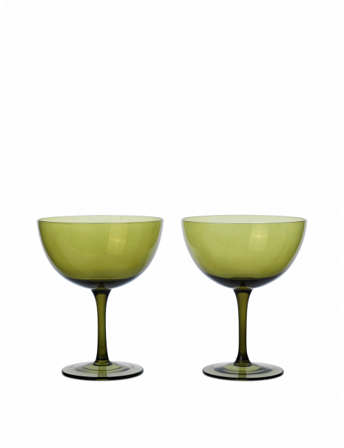 Cocktailglazen Host (set van 2) | moss green