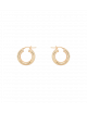 Oorbellen Goud | thick plain hoop