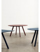 CPH 25 2.0 Table Ø140 | bordeaux eik/burgundy linoleum