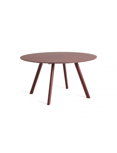 CPH 25 2.0 Table Ø140 | bordeaux eik/burgundy linoleum