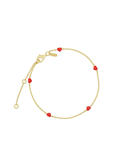 Gouden Armband | little big love multiple hearts