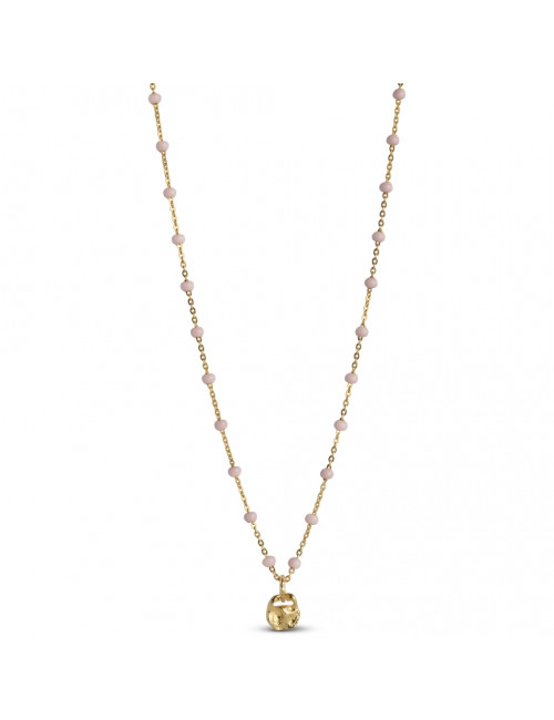 Halsketting Lola Refined Goud | light pink