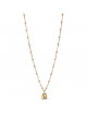 Halsketting Lola Refined Goud | light pink