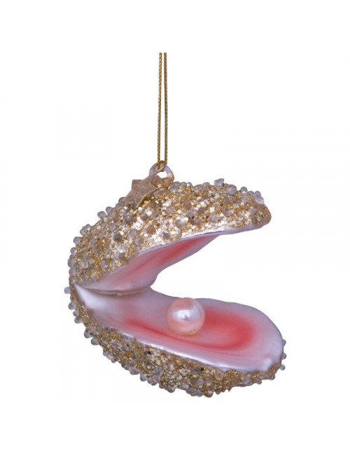 Ornament Oester | champagne/glitter