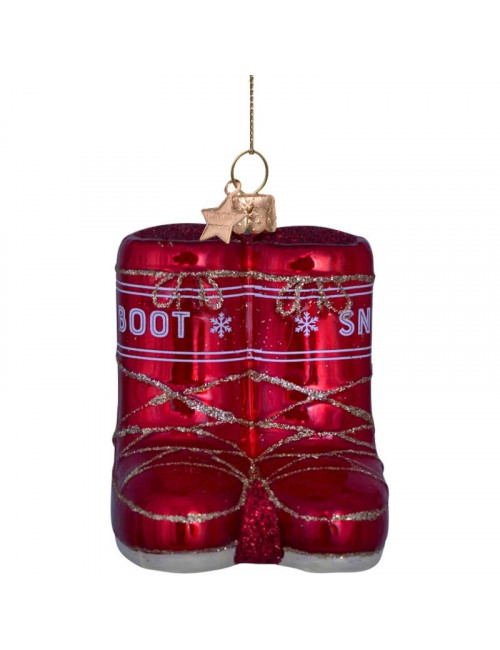 Ornament Sneeuwboots | rood