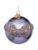 Kerstbal Diamanten Strik | zilver