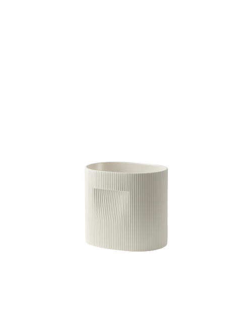 Ridge Bloempot H24 cm | off-white