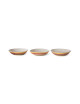 Ceramic 70's Curry Bowls | hibiscus