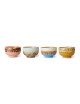 70's Ceramics Noodle Kommen (set van 4) | seabreeze