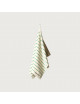 Naram Handdoek 70x140 | pure white/grass