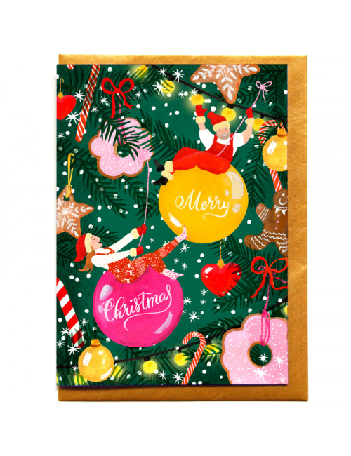 Wenskaart | merry christmas