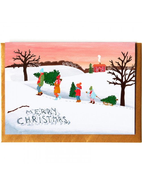 Wenskaart | merry christmas