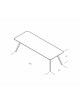 Tafel Meyer L (200x92) | gewaxt eik/wit pigment/incl care kir