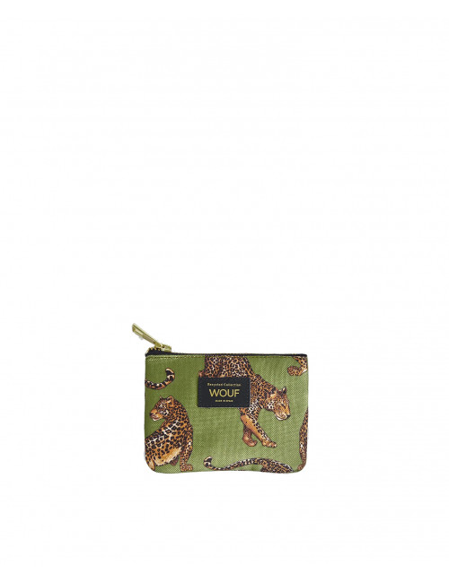 Portemonnee | olive/leopard