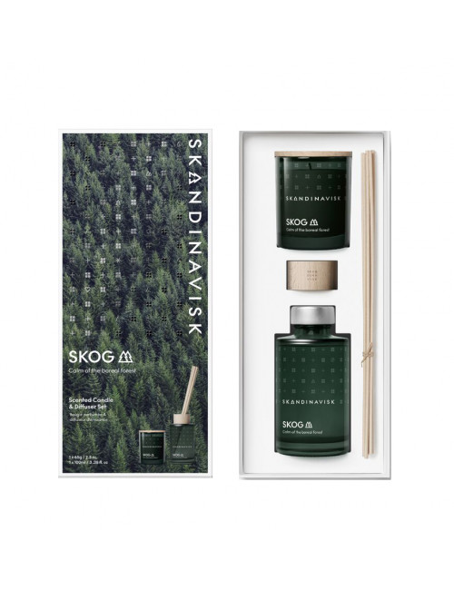 Geurkaars & Diffuser Gift Set | skog