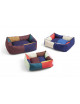 Hondenmand Large | burgundy/green