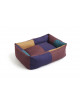 Hondenmand Large | burgundy/green