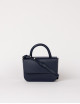 Nano Handtas | blauw klassiek leder