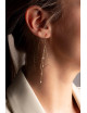 Asymmetrische Oorbellen Goud | wit/parel