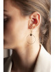 Asymmetrische Oorbellen Goud | wit/parel