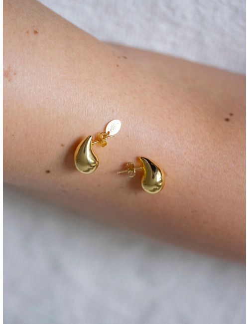Druppel Oorbellen Goud | small