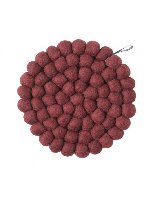 Potonderzetter Rond | burgundy
