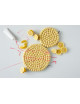 Potonderzetter Rond | marble lemon