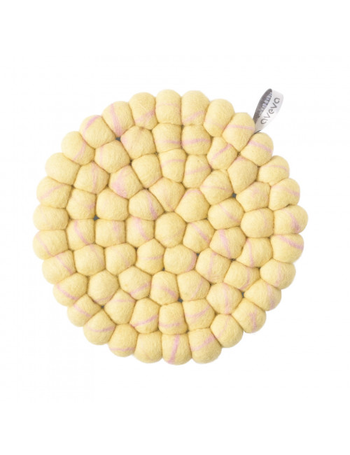 Potonderzetter Rond | marble lemon