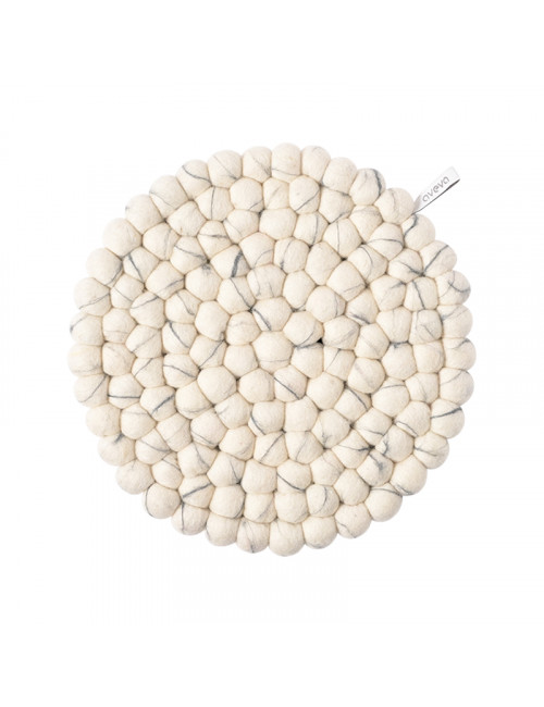 Potonderzetter Rond Large | marble white