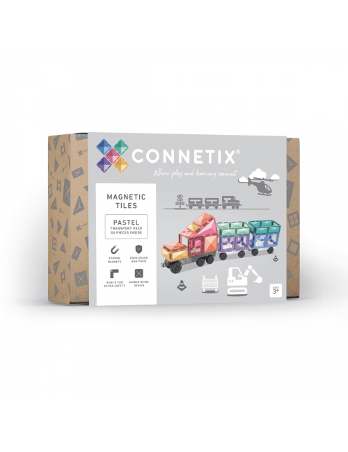 Connetix 50 Piece Pastel Transport Pack Magneetblokken